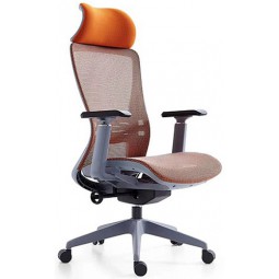 Кресло М123В-3 "VIKING-32" (оранжевая сетка)